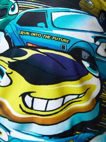 SHEIN 男孩卡通圖案連帽衫