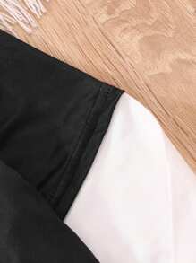 Tween Boy Slogan & Figure Graphic 2 In 1 Tee - Black - View 7