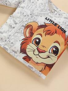 SHEIN 男嬰字母和獅子圖案禮品套裝 - 彩色 - 查看 6