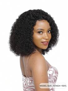 Court Bouclé Vague Coupé Au Carré Perruque 13X4X1 T-Part En Dentelle Perruque Avec Cheveux De Bébé Perruque De Cheveux Humains Pour Femme devant en dentelle Perruque human hair