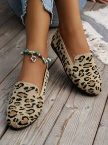 2025秋季女士透气镂空防滑平底鞋，户外时尚芭蕾拼布乐福鞋 - 彩色 - 查看 6