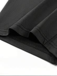 1pc Men's Breathable And Comfortable Front Open Boxers - Black - View 8