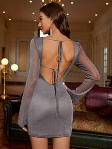 PARTHEA Abito aderente capestro brillante