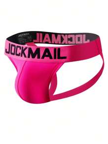 Men 4pcs Letter Tape Jockstrap Sexy Underwear G-Strings - Multicolor - View 4