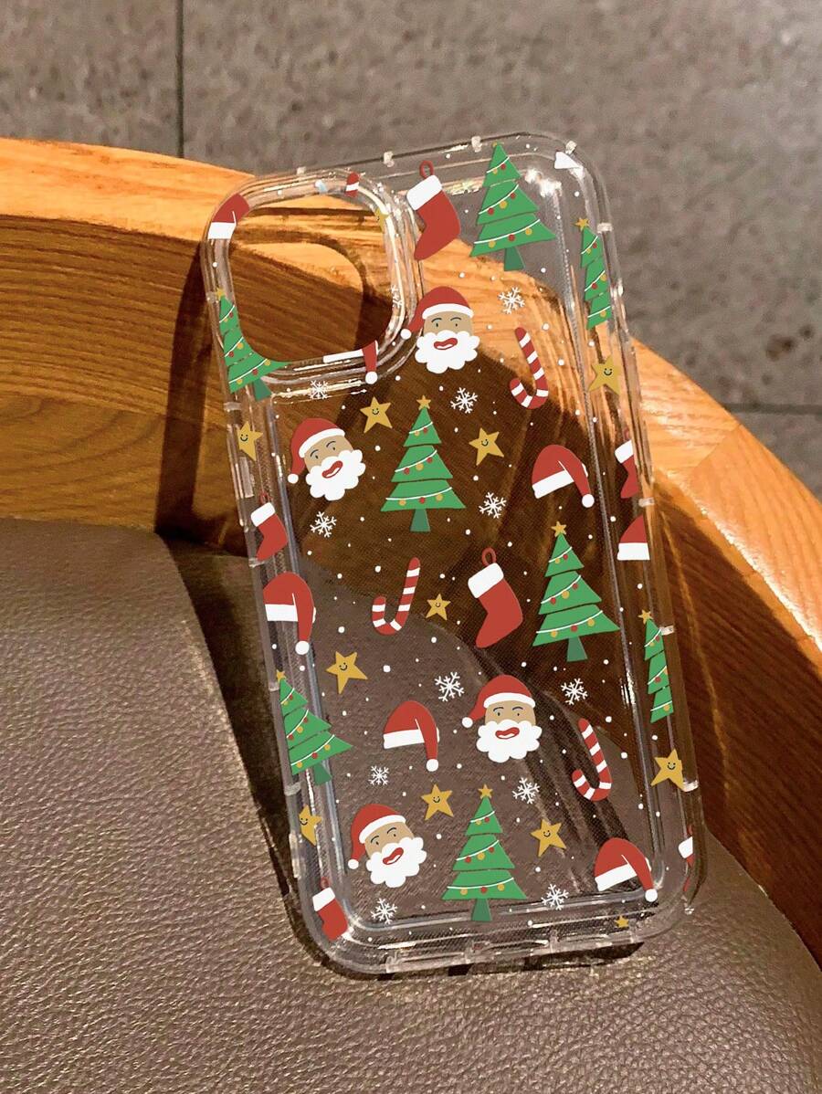 Ariqdhaksinargha 1 Miếng Cao Trong suốt Ốp lưng & bao da điện thoại Với Giáng sinh Mô hình Cartoon In , Mềm mại Lớp bảo vệ Với Giường đôi Chống rơi - Trong sáng - Xem 1