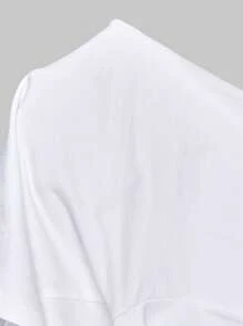 ROMWE Kawaii Cartoon Graphic Crop Tee - White - View 9