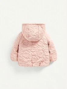 Cozy Pixies 女婴插肩袖连帽保暖衬垫外套 - 杏色 - 查看 2