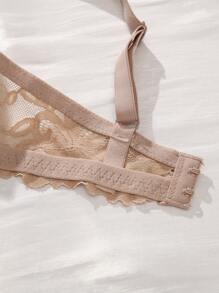 Sujetador De Encaje Floral Con Aro Para Lencería - Albaricoque - Ver 6