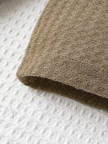 Baby Girl 2pcs Half Button Waffle Knit Tee - Multicolor - View 7