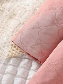 SHEIN Kleine Mädchen Kleid mit Rüschenbesatz & Mütze