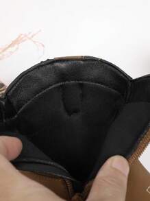 孩子們的靴子適合女孩,高幫,中幫,刺繡高跟鞋,西部牛仔靴子,尖頭,側拉鍊 - 棕色 - 查看 6