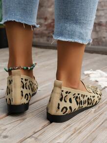 2025秋季女士透气镂空防滑平底鞋，户外时尚芭蕾拼布乐福鞋 - 彩色 - 查看 4