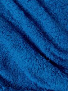 SHEIN Young Boy Letter Patched Striped Trim Drop Shoulder Thermal Lined Bomber Jacket - Multicolor - View 6