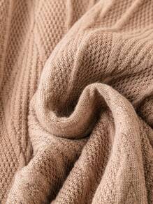 EMERY ROSE Talla grande Vestido línea A unicolor - Albaricoque - Ver 5