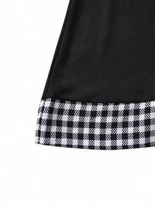SHEIN Clasi 大碼格子圖案A字洋裝 - 彩色 - 查看 3