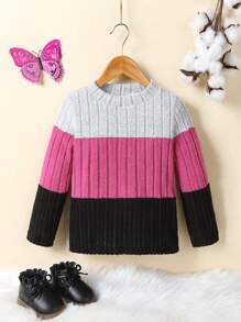 SHEIN 年輕女孩們撞色T恤 - 彩色 - 查看 4