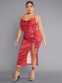 SHEIN SXY 大碼連身裙 - 彩色 - 查看 1