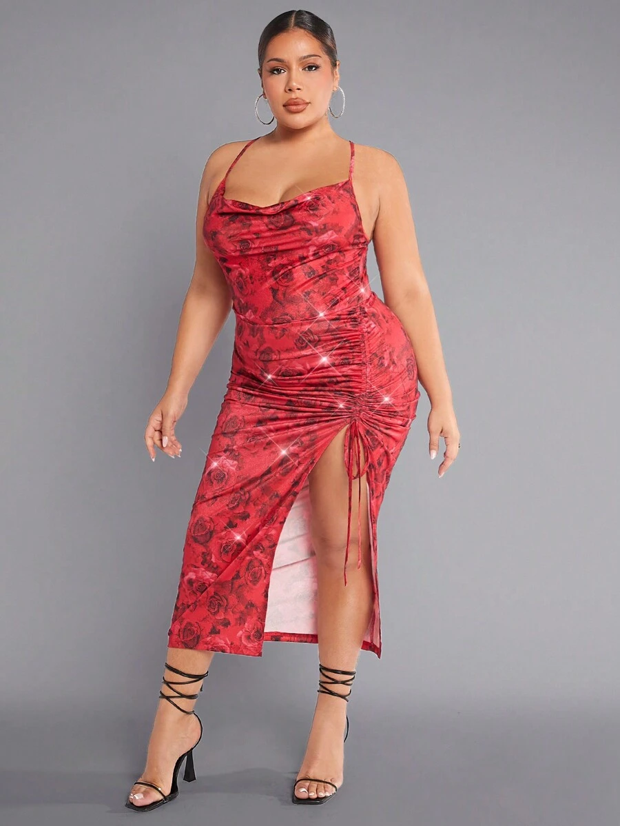 SHEIN SXY 大碼連身裙 - 彩色 - 查看 1