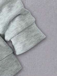 男童字母图案卫衣 - 灰色 - 查看 5