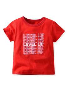Tween Boy 4pcs Gamepad & Slogan Graphic Tee - Multicolor - View 4
