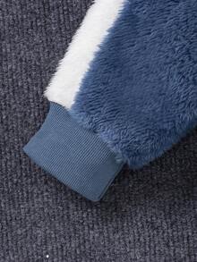 Young Boy Two Tone Teddy Jacket & Pants & Bag - Multicolor - View 5