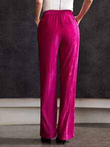 MOTF PREMIUM VELVET SUIT PANTS - Hot Pink - View 6