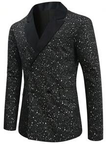 Manfinity Nam In Toàn bộ Đôi ngực Áo vest - màu đen - Xem 1