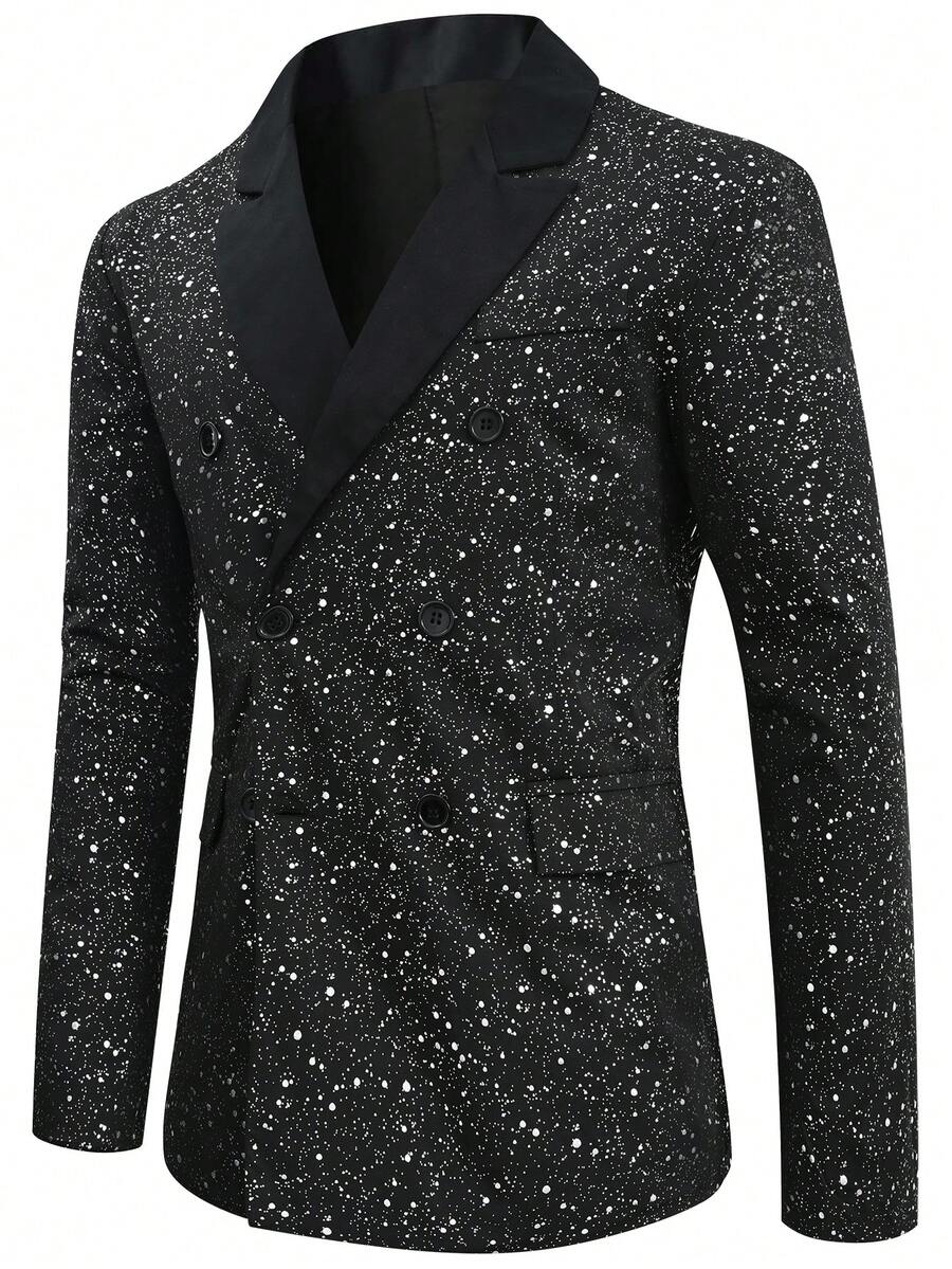 Manfinity Nam In Toàn bộ Đôi ngực Áo vest - màu đen - Xem 1