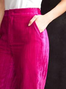 MOTF PREMIUM VELVET SUIT PANTS - Hot Pink - View 3
