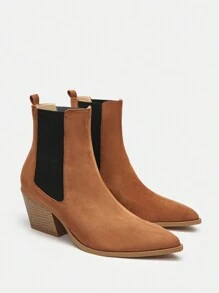 SheIn BIZ Women's Fashion Boots - Brown - View 6