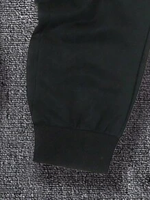 Manfinity Hypemode Men Plus Letter Graphic Drawstring Waist Sweatpants