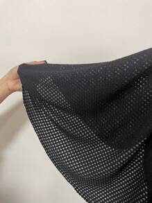 Swim Vcay Summer Beach Solid Cover Up Pants - Black - View 6