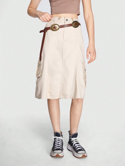 Grunge Punk Donna 1 pezzo Cintura con fibbia ovale