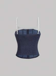 SHEIN MOD Однотонний топ-майка - Різнокольоровий - Переглянути 2