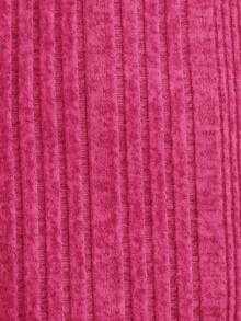 SHEIN Cô Gái Trẻ Cổ giả Ống tay áo Đầm Không có thắt lưng - Màu Hồng Tươi - Xem 5