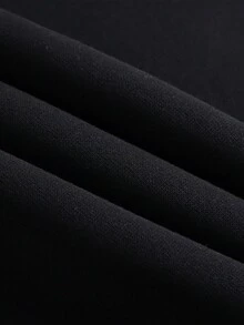 Nam In thư Vòng cổ Áo nỉ - màu đen - Xem 3