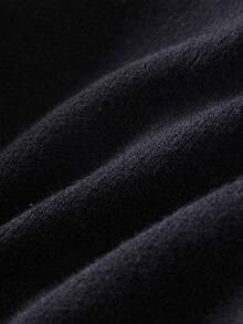 SHEIN Chica Joven Cárdigan con patrón floral - Negro - Ver 5