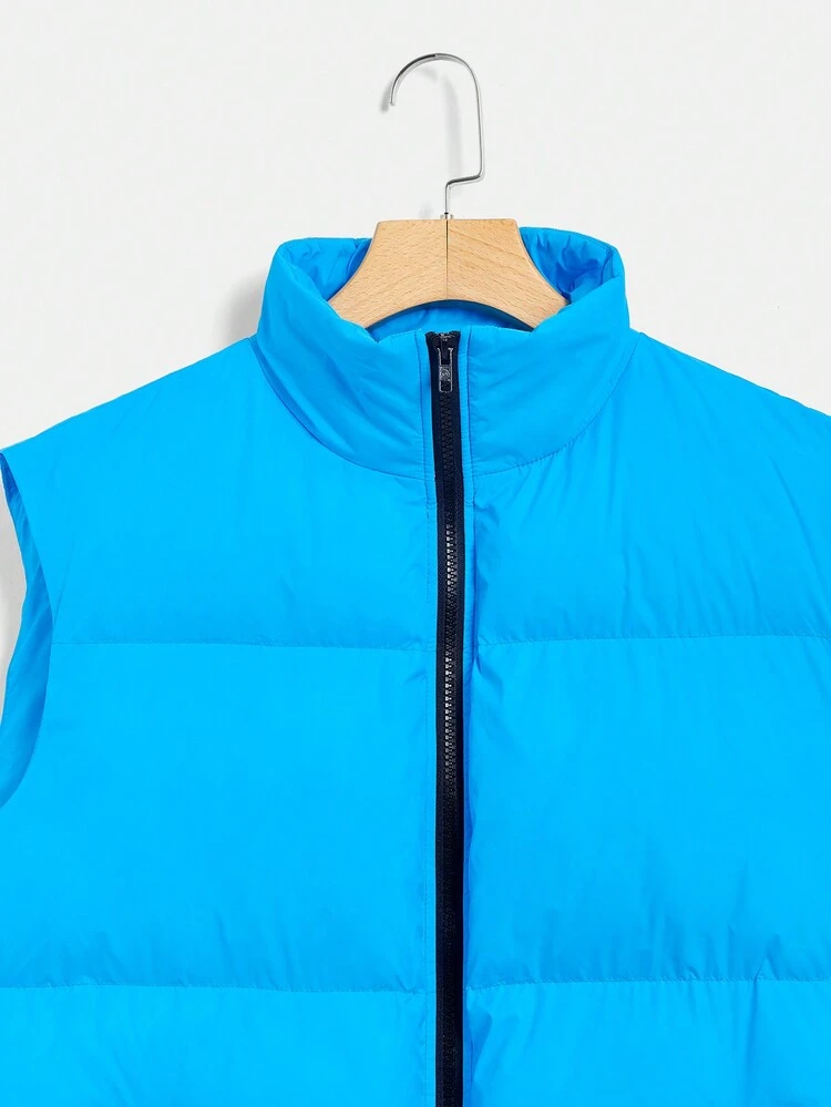 Zip Up Vest Padded Coat For Winter