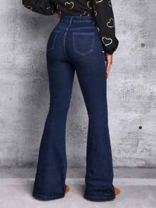 SHEIN Tall High Waist Flare Leg Jeans
