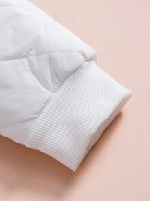 SHEIN Tween Girl Solid Hooded Sweatshirt & Skirt