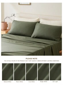 1 vỏ gối màu trơn siêu mềm, nhẹ như mây, kiểu đóng mở dạng phong bì. - Màu xanh Ô liu - Xem 10