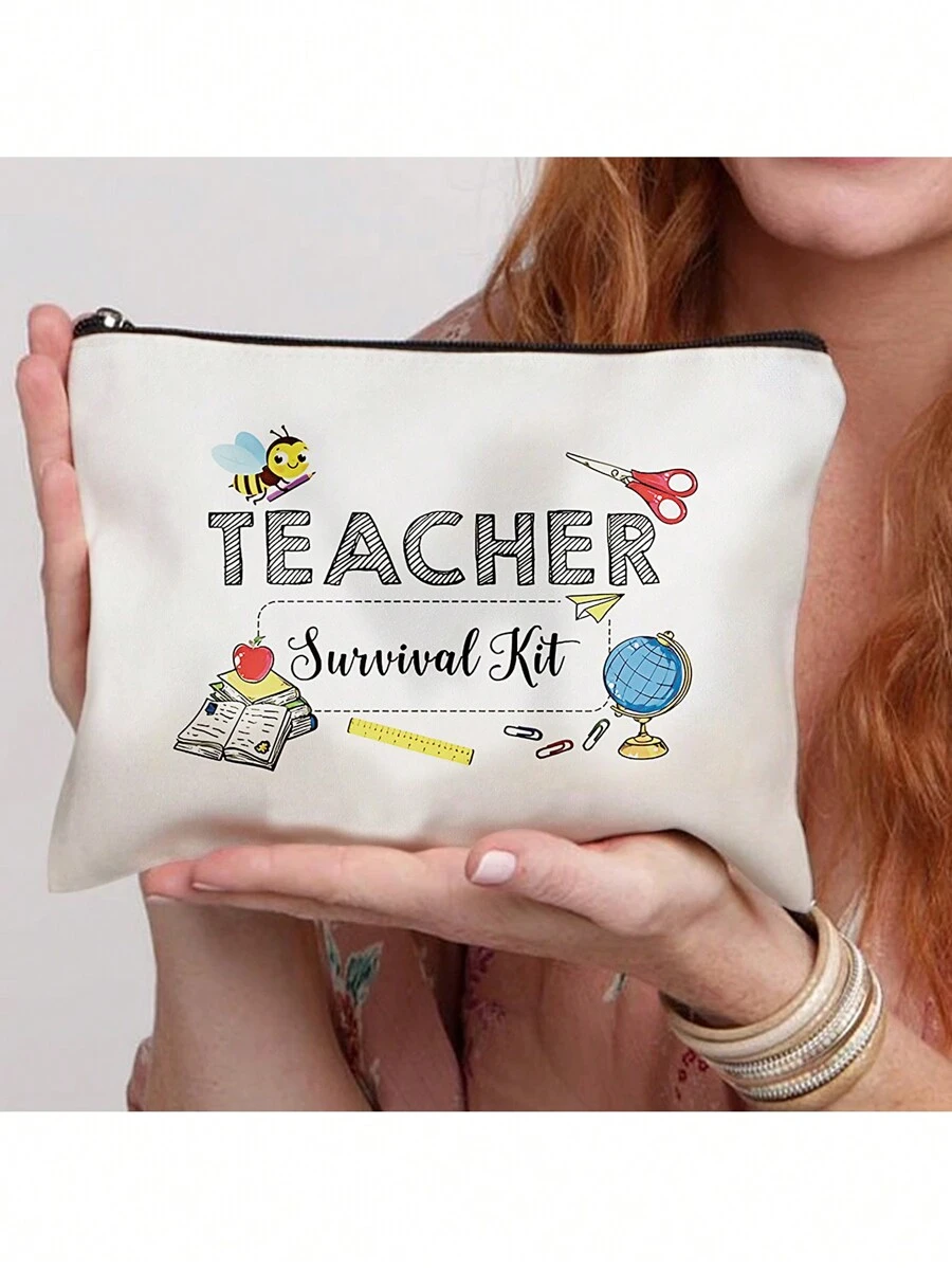 标语图案拉链化妆包，口红盒收纳包，旅行洗漱包，情人节礼物，送给女性和老师，粉色房间装饰，家居卧室浴室客厅书桌装饰，旅行用品，婚礼家居装饰，生日蘑菇新年配饰礼物，送给爸爸妈妈闺蜜老师的收纳化妆品整理包，化妆包，化妆袋，收纳，化妆品整理包，洗漱包，桌面整理包，化妆包，化妆袋，化妆品整理包，梳妆台配件，化妆袋，化妆包，圣诞礼物，收纳袋，旅行，送给女性的礼物，旅行必备，收纳袋，手拿包/小手提包，化妆品整理包，化妆品收纳包，收纳袋，刷子架，迷你收纳袋，大容量收纳袋，送给女性的礼物，圣诞礼物，送给女性的礼物创意 - 彩色 - 查看 1