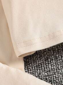 SHEIN 女大童素色T恤和側翻蓋口袋吊帶連體褲