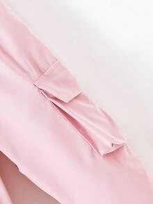 SHEIN 女小童字母圖案連帽衫&翻蓋口袋長褲&包