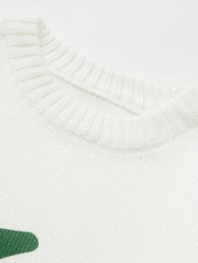 Nam Mẫu chữ Thả vai Áo len - trắng - Xem 4