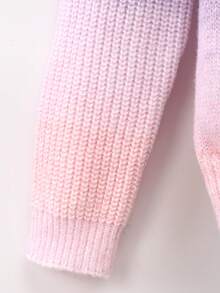 SHEIN Cô gái Tween Bóng Viền Ruffle Áo len - Nhiều màu - Xem 4