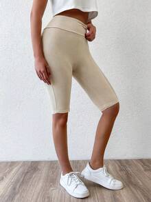 Cottnline 寬腰帶騎行褲