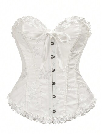 טופ מחטב בגזרה ג'קארד עם שרוכים בגב לנשים, מסיבת ראש השנה, יום האהבה, חולצות חג, טופ מחוך, סיום לימודים