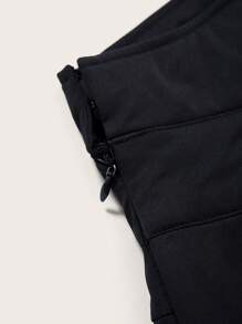 SHEINNeu 雙色金屬扣環腰帶長褲 - 紫色 - 查看 3