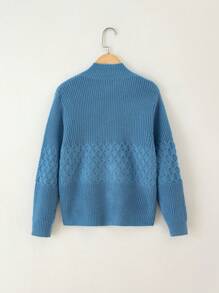 Teen Boy Button Front Cardigan